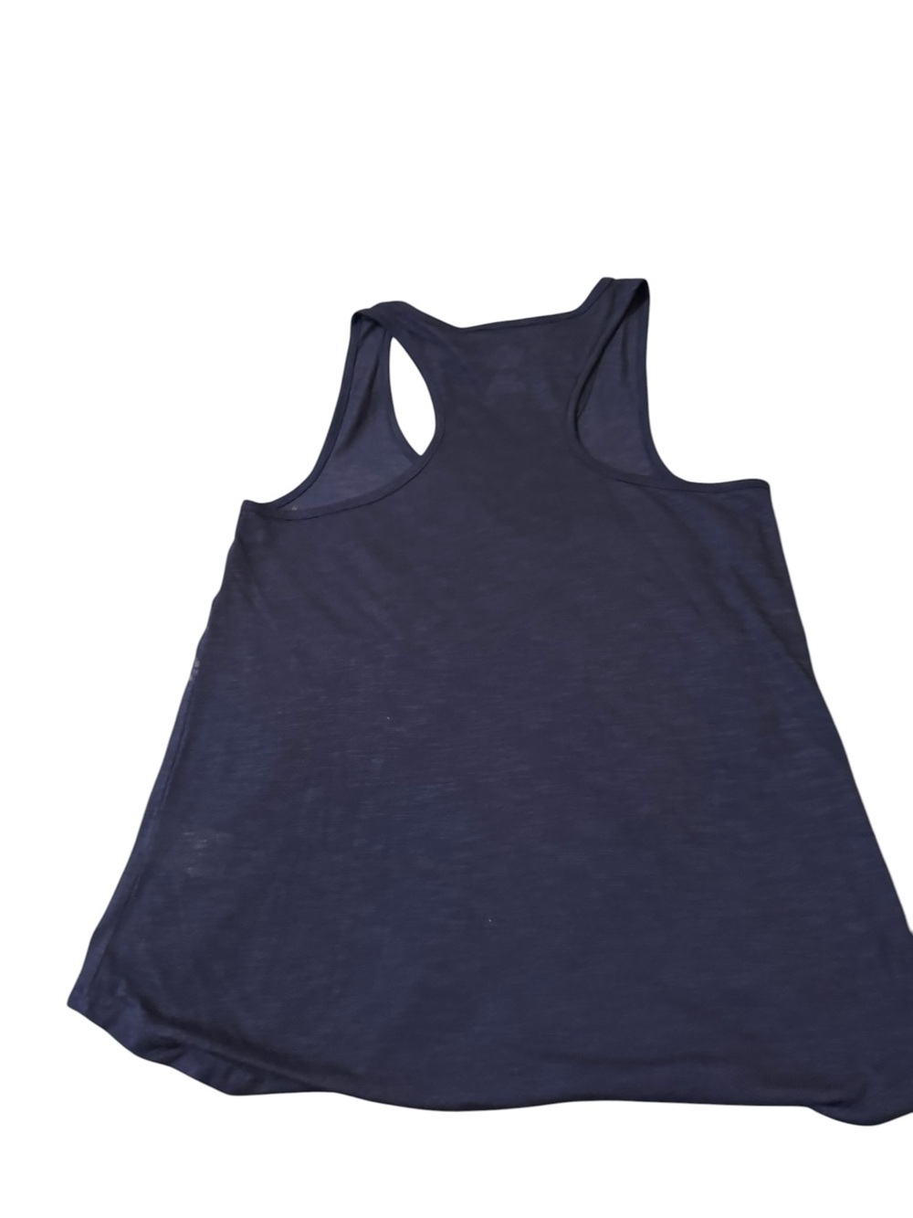 Bears Sequin Majestic Navy Blue & Orange Racerback Tank Top Size XL - Picture 2 of 5